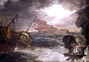 Oil painting of the East Indiaman